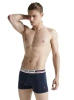 Erkek Boxer 3 Lü Paket US. POLO ASSN. 80431 Lacivert-Kırmızı-Beyaz